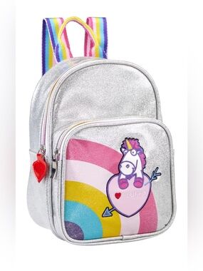 NWT Universal Studios Despicable Me I Love Fluffy Glitter Unicorn Mini Backpack